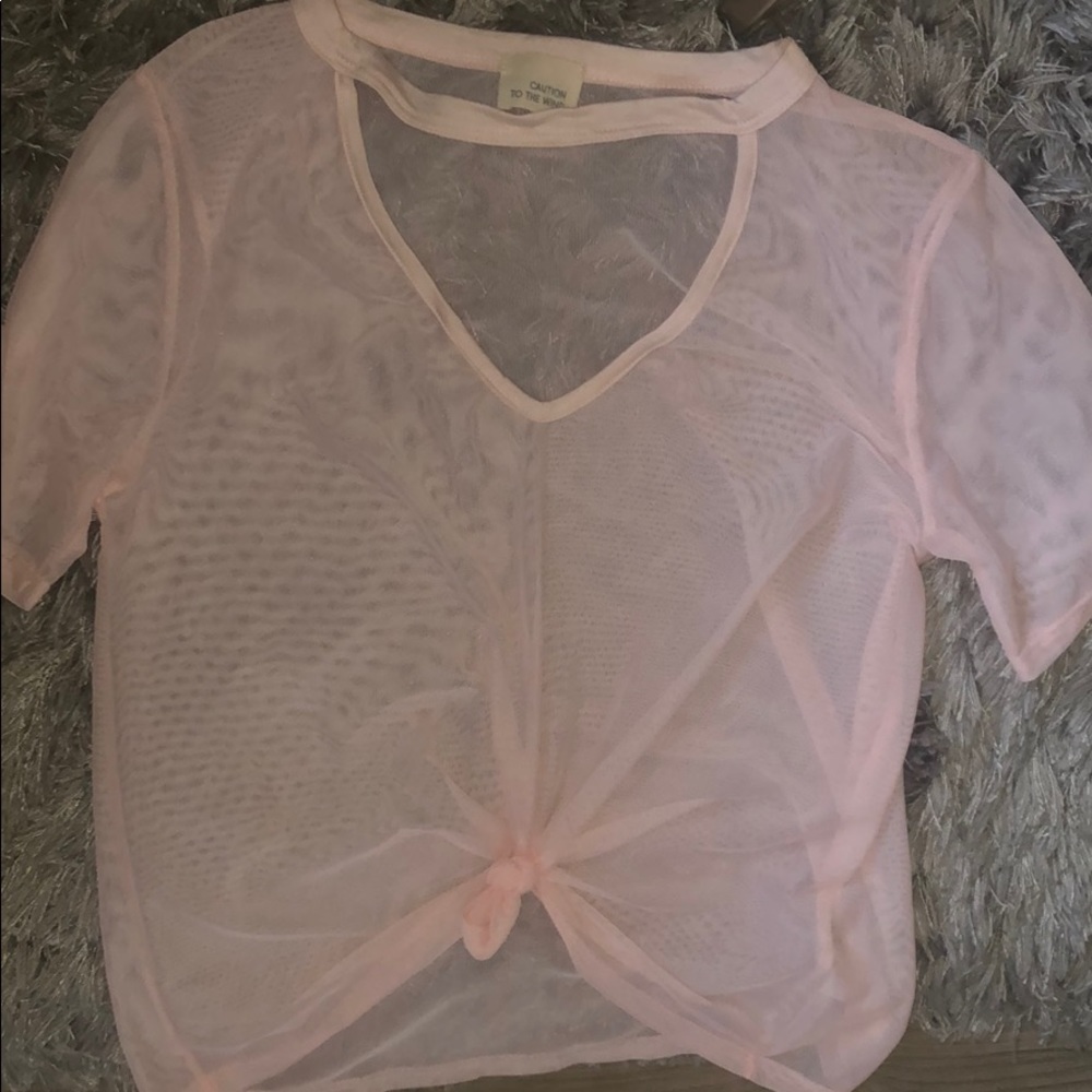 Light pink top